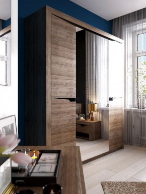 Спальный гарнитур  Соренто (Дуб стирлинг) в Кургане - kurgan.ok-mebel.com | фото 2