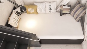Стандарт Кровать 0900, цвет венге, ШхГхВ 93,5х203,5х70 см., сп.м. 900х2000 мм., без матраса, основание есть в Кургане - kurgan.ok-mebel.com | фото 6