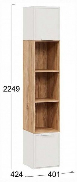 Стеллаж комбинированный Стелла в Кургане - kurgan.ok-mebel.com | фото 4