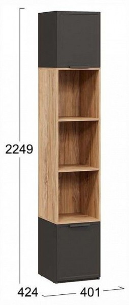 Стеллаж комбинированный Стелла в Кургане - kurgan.ok-mebel.com | фото 4