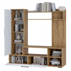 Гостиная Евро 2 (крафт/белый) в Кургане - kurgan.ok-mebel.com | фото 2