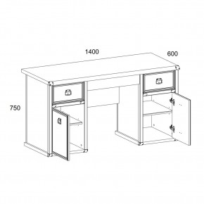 Стол 2D3S, MAGELLAN, цвет Сосна винтаж в Кургане - kurgan.ok-mebel.com | фото 2