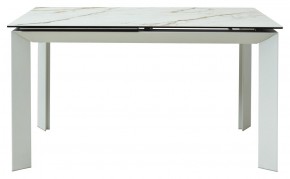 Стол CREMONA 160 KL-188 Контрастный мрамор / белый каркас, ®DISAUR в Кургане - kurgan.ok-mebel.com | фото 5