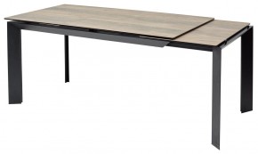 Стол CREMONA 180 KL-61 Под дерево, итальянская керамика / черный каркас, ®DISAUR в Кургане - kurgan.ok-mebel.com | фото 7