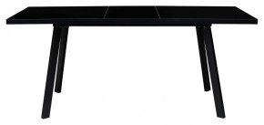 Стол ФИН 120 Черный, стекло/ Черный каркас М-City в Кургане - kurgan.ok-mebel.com | фото 1