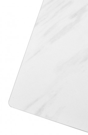 Стол FONDI 180 MARBLES KL-99 Белый мрамор матовый, итальянская керамика/ черный каркас, ®DISAUR в Кургане - kurgan.ok-mebel.com | фото 6