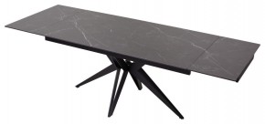 Стол FORIO 160 MATT BLACK MARBLE SOLID CERAMIC / BLACK, ®DISAUR в Кургане - kurgan.ok-mebel.com | фото 5