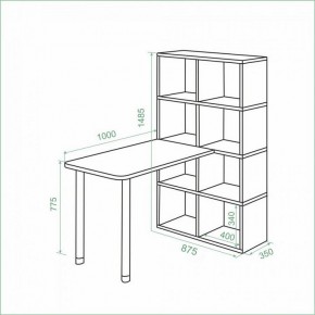 Стол компьютерный Bartolo в Кургане - kurgan.ok-mebel.com | фото 3