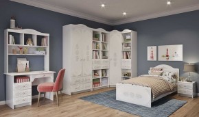 KI-KI СТД1070.1 Стол письменный (белый/белое дерево) в Кургане - kurgan.ok-mebel.com | фото 2