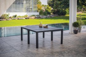 Стол раскладной Джули (Julie Double table 2 configurations) Графит в Кургане - kurgan.ok-mebel.com | фото 2