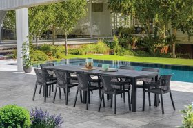 Стол раскладной Джули (Julie Double table 2 configurations) Графит в Кургане - kurgan.ok-mebel.com | фото 4