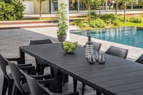 Стол раскладной Джули (Julie Double table 2 configurations) Графит в Кургане - kurgan.ok-mebel.com | фото 8