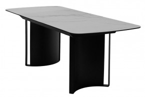 Стол RASMUS 160 TL-45 Белый мрамор, испанская керамика / черный каркас, ®DISAUR в Кургане - kurgan.ok-mebel.com | фото 4