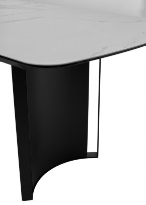 Стол RASMUS 160 TL-45 Белый мрамор, испанская керамика / черный каркас, ®DISAUR в Кургане - kurgan.ok-mebel.com | фото 7