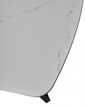 Стол RASMUS 160 TL-45 Белый мрамор, испанская керамика / черный каркас, ®DISAUR в Кургане - kurgan.ok-mebel.com | фото 6