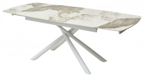 Стол RIVOLI 140 GLOSS LUXURY PANDORA SOLID CERAMIC / WHITE, ®DISAUR в Кургане - kurgan.ok-mebel.com | фото 5