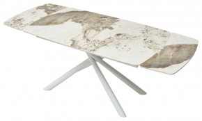 Стол RIVOLI 140 GLOSS LUXURY PANDORA SOLID CERAMIC / WHITE, ®DISAUR в Кургане - kurgan.ok-mebel.com | фото 6
