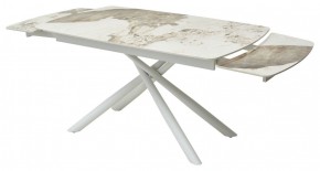 Стол RIVOLI 140 GLOSS LUXURY PANDORA SOLID CERAMIC / WHITE, ®DISAUR в Кургане - kurgan.ok-mebel.com | фото 8