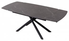 Стол RIVOLI 140 MATT BLACK MARBLE SOLID CERAMIC / BLACK, ®DISAUR в Кургане - kurgan.ok-mebel.com | фото 3