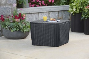 Стол-сундук Лузон Плюс (Luzon Plus Flat Wicker), графит в Кургане - kurgan.ok-mebel.com | фото