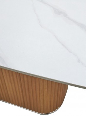 Стол TAMPA 180 цвет БЕЛЫЙ МРАМОР M326, керамика / Каркас OAK, ®DISAUR в Кургане - kurgan.ok-mebel.com | фото 5