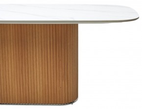 Стол TAMPA 180 цвет БЕЛЫЙ МРАМОР M326, керамика / Каркас OAK, ®DISAUR в Кургане - kurgan.ok-mebel.com | фото 6