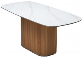 Стол TAMPA 180 цвет БЕЛЫЙ МРАМОР M326, керамика / Каркас OAK, ®DISAUR в Кургане - kurgan.ok-mebel.com | фото 7