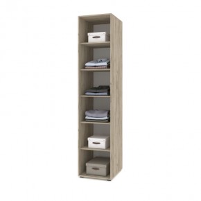 СТОУН С13 Шкаф-пенал (дуб золотой/графит) в Кургане - kurgan.ok-mebel.com | фото 3