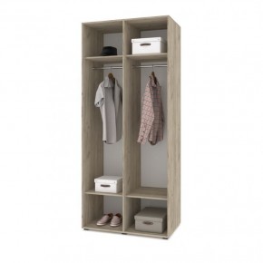 СТОУН С21 Шкаф 2-х створчатый (серый дуб/белый) в Кургане - kurgan.ok-mebel.com | фото 3