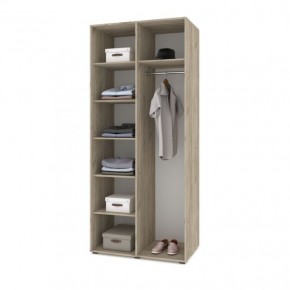 СТОУН С22 Шкаф 2-х створчатый (серый дуб/белый) в Кургане - kurgan.ok-mebel.com | фото 3