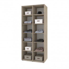 СТОУН С23 Шкаф 2-х створчатый (серый дуб/белый) в Кургане - kurgan.ok-mebel.com | фото 3
