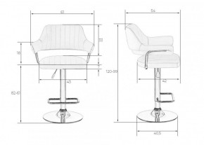 Стул барный DOBRIN CHARLY LM-5019 (кремовый) в Кургане - kurgan.ok-mebel.com | фото 2