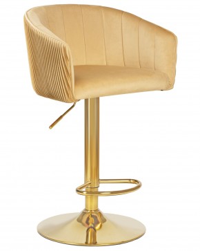 Стул барный DOBRIN DARCY GOLD, песочный велюр (1922-3) в Кургане - kurgan.ok-mebel.com | фото