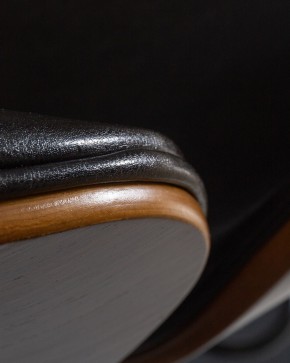 Стул барный DOBRIN JACK BLACK, цвет черный глянец PU ABD 002 в Кургане - kurgan.ok-mebel.com | фото 2