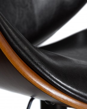 Стул барный DOBRIN JACK BLACK, цвет черный глянец PU ABD 002 в Кургане - kurgan.ok-mebel.com | фото 9
