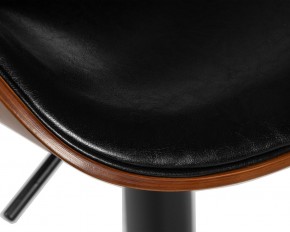 Стул барный DOBRIN KARTER BLACK, коричневый орех дерево (BWW), черный PU в Кургане - kurgan.ok-mebel.com | фото 8