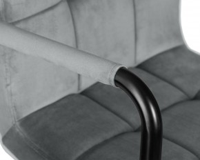 Стул барный DOBRIN KRUGER ARM BLACK, серый велюр (MJ9-75) в Кургане - kurgan.ok-mebel.com | фото 7