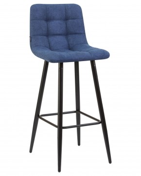 Стул барный DOBRIN NICOLE, черные матовые ножки, синяя ткань (UF860-14B) в Кургане - kurgan.ok-mebel.com | фото