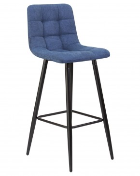 Стул барный DOBRIN NICOLE, черные матовые ножки, синяя ткань (UF860-14B) в Кургане - kurgan.ok-mebel.com | фото 2