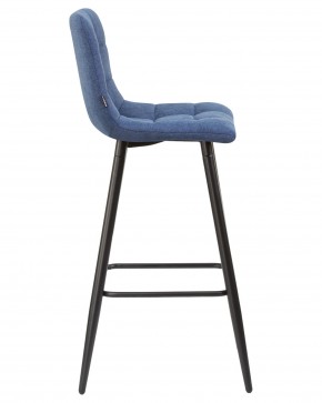 Стул барный DOBRIN NICOLE, черные матовые ножки, синяя ткань (UF860-14B) в Кургане - kurgan.ok-mebel.com | фото 3