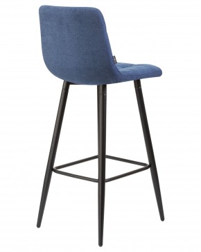 Стул барный DOBRIN NICOLE, черные матовые ножки, синяя ткань (UF860-14B) в Кургане - kurgan.ok-mebel.com | фото 4