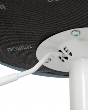 Стул барный DOBRIN TAILOR WHITE, пудрово-голубой велюр (MJ9-74) в Кургане - kurgan.ok-mebel.com | фото 7