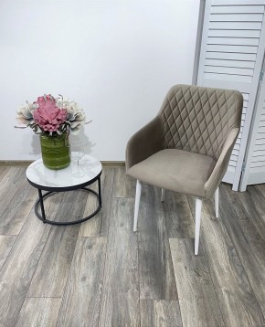 Стул BRANDY-X ЛАТТЕ #25 / белый каркас, велюр М-City в Кургане - kurgan.ok-mebel.com | фото 2