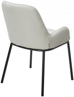 Стул BRIO CATO-01 Белый, фактурная ткань / черный каркас, ®DISAUR в Кургане - kurgan.ok-mebel.com | фото 5
