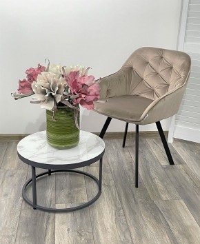 Стул GALE 360 град. поворот. BLUVEL-40 BEIGE, велюр/ черный каркас, М-City в Кургане - kurgan.ok-mebel.com | фото 2