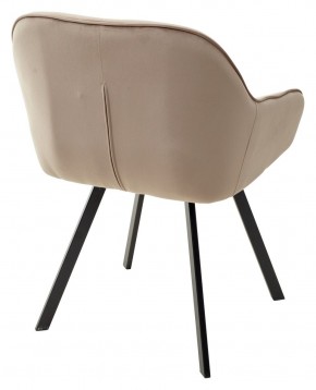 Стул GALE 360 град. поворот. BLUVEL-40 BEIGE, велюр/ черный каркас, М-City в Кургане - kurgan.ok-mebel.com | фото 4