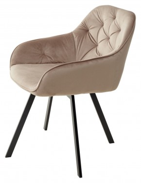 Стул GALE 360 град. поворот. BLUVEL-40 BEIGE, велюр/ черный каркас, М-City в Кургане - kurgan.ok-mebel.com | фото 5