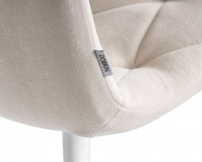 Стул обеденный DOBRIN CHILLY ROMBO, Бежевый Simple 44, основание белое в Кургане - kurgan.ok-mebel.com | фото 10