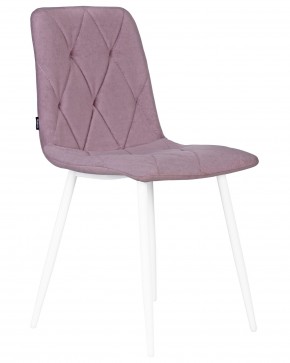 Стул обеденный DOBRIN CHILLY ROMBO, Лавандовый Simple 48, основание белый в Кургане - kurgan.ok-mebel.com | фото 2