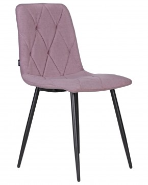 Стул обеденный DOBRIN CHILLY ROMBO, Лавандовый Simple 48, основание черное в Кургане - kurgan.ok-mebel.com | фото 2